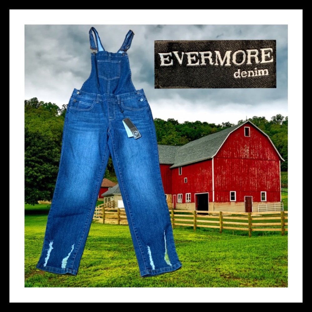 NEW Evermore Denim Overalls